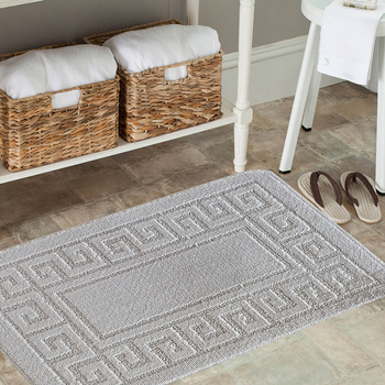 Komplet łazienkowy z wycięciem pod toaletę Montenegro GRECKI- jasny szary