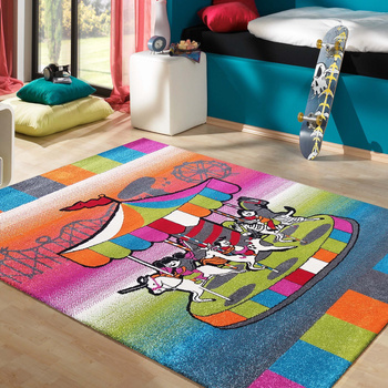 Kwadratowy dywan dziecięcy Diamond 116- Karuzela