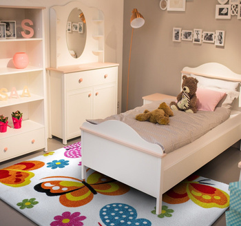 Dywan dziecięcy Diamond 14 Motyle - Kremowy