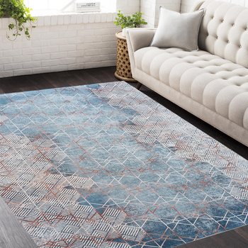 Dywan antypoślizgowy Heos New 108 Geometria- bez frędzli