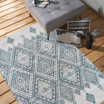 Dywan BCF- nowoczesny ROXANNE 02- miętowo- beżowy