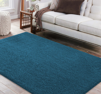 Dywan Kayoom - typu Shaggy nowoczesny, mięciutki -  morski