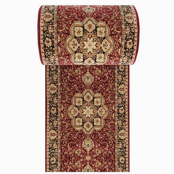 Chodnik Kashmir 03 - czerwony - szerokość od 60 cm do 120 cm