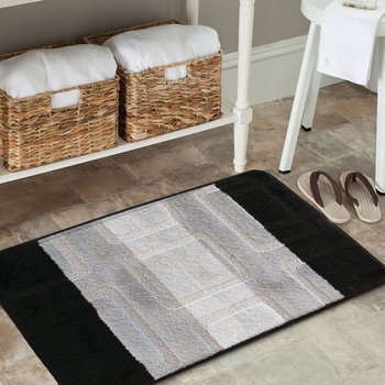 Komplet łazienkowy z wycięciem pod toaletę Montenegro 04N - czarny