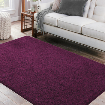 Dywan Kayoom Soft - typu Shaggy nowoczesny, mięciutki -  aubergine
