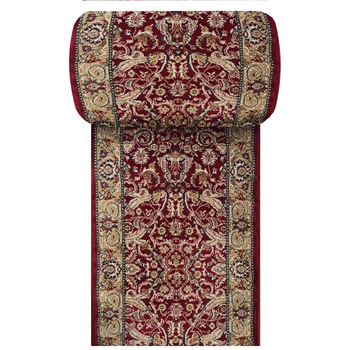 Chodnik Kashmir New 02 - czerwony - szerokość od 60 cm do 120 cm