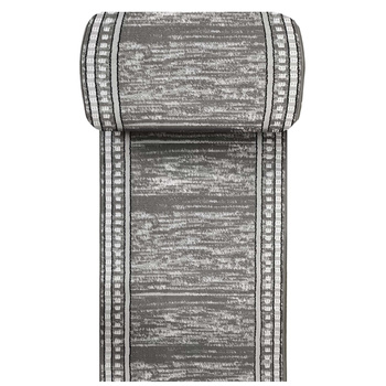 Chodnik Selma 17 - szary geometryczny- szerokość 120 cm