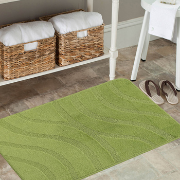 Komplet łazienkowy z wycięciem pod toaletę Montenegro Fale - oliwkowy