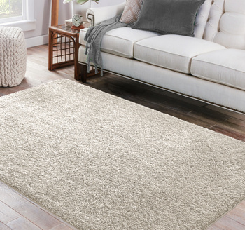 Dywan Kayoom Soft - typu Shaggy nowoczesny, mięciutki -  ecru
