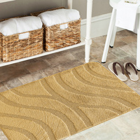 Komplet łazienkowy z wycięciem pod toaletę Montenegro Fale - saffron