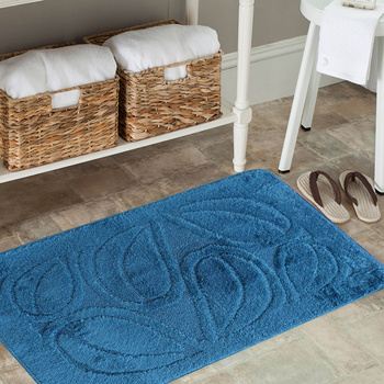 Komplet łazienkowy z wycięciem pod toaletę Montenegro Natura- niebieski