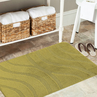 Komplet łazienkowy z wycięciem pod toaletę Montenegro Fale - khaki