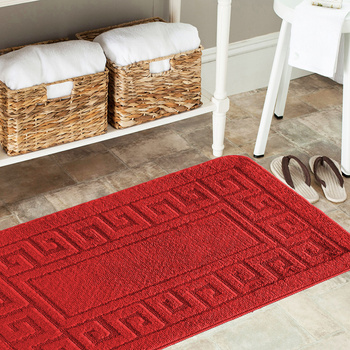 Komplet łazienkowy z wycięciem pod toaletę Montenegro GRECKA Czerwień