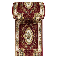 Chodnik Kashmir New 04 - czerwony - szerokość od 60 cm do 120 cm