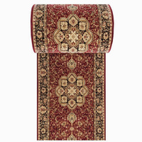 Chodnik Kashmir 03 - czerwony - szerokość od 60 cm do 120 cm