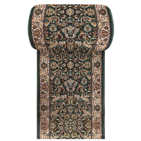 Chodnik Kashmir New 02 - zielony - szerokość od 60 cm do 120 cm